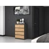 Top E Shop Komoda - Topeshop M4 Antracitas/Amatininkas