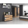 Top E Shop Baldų Komoda - Topeshop M6 120 Antracito Spalvos