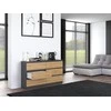 Top E Shop Komoda - Topeshop M6 140, Balta