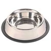 Trixie Dubenėlis metalinis 0.45l 14cm su guma