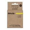 Rašalo kasetė - Actis KC-551Y Suderinama Su Canon CLI-551Y Geltona