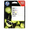 Hewlett Packard (HP) HP 364 Combo 4-Pack Juodas/Cyan/Magenta/Geltona rašalo kasetės, 250/300 puslapių, HP B8550, C5380, D5460