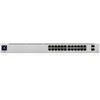 Ubiquiti UniFi 24-Port PoE Managed L2/L3 Gigabit Ethernet (10/100/1000) Power over Ethernet (PoE) 1U Sidabrinis