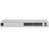 Ubiquiti UniFi 24-Port PoE Managed L2/L3 Gigabit Ethernet (10/100/1000) Power over Ethernet (PoE) 1U Sidabrinis