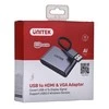 UNITEK V1304A adapteris USB-A- HDMI VGA FULL HD