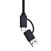 Tinklo Adapteris - UNITEK U1313C USB-A/USB-C Į RJ-45 2.5 Gbit Pilkas