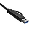 Tinklo Adapteris - UNITEK U1313C USB-A/USB-C Į RJ-45 2.5 Gbit Pilkas