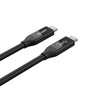 UNITEK C14100BK-0,8M kabelis USB-C 4.0 PD 100W 40Gbps 8K 0,8m
