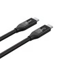 UNITEK C14100BK-0,8M kabelis USB-C 4.0 PD 100W 40Gbps 8K 0,8m