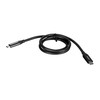 UNITEK C14100BK-0,8M kabelis USB-C 4.0 PD 100W 40Gbps 8K 0,8m