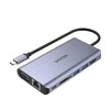 UNITEK D1019B HUB 8IN1 USB-C 3.1 maitinimo tiekimas 100 W