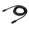 UNITEK C14086BK-1,5 m pratęsimo kabelis USB-C 4K 60HZ PD 20V/5A 1,5m