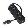 USB Hub - UNITEK H1117A 4-Port USB 3.1 Aktyvus 10W Juodas