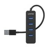 USB Hub - UNITEK H1117A 4-Port USB 3.1 Aktyvus 10W Juodas