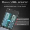 UNITEK SolidForce USB-C į PCIe / NVMe M.2 SSD 10 Gbps dviejų skyrių korpusas su neprisijungus veikiančiu klonu S1206A