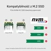 UNITEK SolidForce USB-C į PCIe / NVMe M.2 SSD 10 Gbps dviejų skyrių korpusas su neprisijungus veikiančiu klonu S1206A