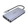 UNITEK D1056A šakotuvas USB-C 2x USB 3.1 HDMI DP RJ45 SD skaitytuvas