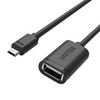 UNITEK Y-C438GBK Unitek kabelis OTG USB 2.0. AF į microUSB BM, Y-C438GBK