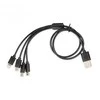 IBOX USB MULTI 4 IN 1 KABELAS: 2X USB-C MICRO USB LIGNING – SPALVOTAS KABELIS