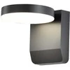 V-tac 17W LED sieninis lauko šviestuvas, juodas, 3000K, IP65