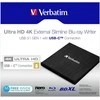 Verbatim 43888 optinių diskų įrenginys Juoda Blu-Ray DVD Combo