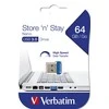 Verbatim Pendrive 64GB USB-A 3.2 NANO mėlynos spalvos 98711