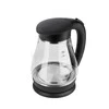 Adler Virdulys AD 1274 Standartinis, Plastikas, stiklas, Juodas/ skaidrus, 2200 W, 360° sukamasis pagrindas, 1,7 L