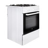 Viryklė BEKO FSE62120DW 60 cm (Balta su juodu stiklu)
