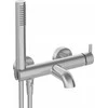 Deante vonios maišytuvas su dušo komplektu Deante Silia BQS_F11M, Brushed steel