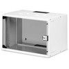 Digitus Spinta jungiama ir tinkle pakabinamas 19" 7U, SOHO PRO 370 x 540 x 400 mm, keliamoji galia 60kg, stiklinės durys, išlankstytas Pilkas