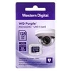 WD Purple 128GB micro SDXC atminties kortelė pakuotėje