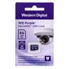 Atminties kortelė Western Digital WD Violetinė 64GB Surveillance Micro SD XC Class - 10 UHS 1