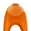 Satisfyer Candy Cane Mini Vibrator Juodas-Oranžinis - Compact Finger Model