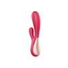 SATISFYER_Mono Flex Vibratorius klitorio ir G taško stimuliatorius raudonas