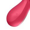 SATISFYER_Mono Flex Vibratorius klitorio ir G taško stimuliatorius raudonas