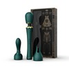 ZALO Kyro Turquoise Žalias Wand - Direct Power 2.0, 2 Attachments, USB