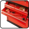 Yato YT-09107 small parts/tool box Metal Juodas, Raudona