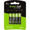 Žalias Cell AKUMULIACIJA AKU-AA-2600/GC*P4 1.2V Ni-MH HR6, AA Žalias Cell