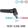 Automobilinis nešiojamojo kompiuterio pakrovėjas Akyga AK-ND-40 (19.5V / 3.33A 65W 4.5 x 3.0mm + pin) HP 1.2m