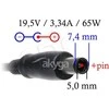 Nešiojamojo kompiuterio adapteris AKYGA Dedicated AK-ND-05 DELL 19V/3.34A 65W 7.4x5x0.6 mm
