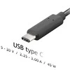 Nešiojamojo kompiuterio pakrovėjas Akyga AK-ND-60 (5-20V / 2.25-3A 45W) USB type C 1.2m Power Delivery