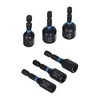 Makita IMPACT Juodas komplektas 6vnt. 1/4"(6, 7, 8, 9, 10, 12 ja 13 mm) E-15768