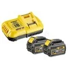 Priedų rinkinys DeWalt DCB118T2; 18/54 V; 2x6,0 Ah + pakrovėjas DCB118