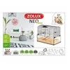 ZOLUX DLZZOUKLA0019 Cage Neo Panas Little su stikline kiuvete, juoda