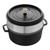 STAUB LA COCOTTE Puodas żeliwny apvalus su wkładem 5.2 ltr, juoda