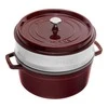 STAUB LA COCOTTE Ketaus puodas apvalus su su intarpu 5,2 ltr, grenadinas