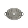 Ovalus ketaus puodas STAUB, 31 cm, 5,5 l, spalva: pilka