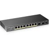 Zyxel GS1100-10HP v2 nevaldomas gigabito eternetas (10/100/1000) su maitinimu per eternetą (PoE), juodas
