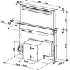 Gartraukis FABER | FABER FABULA EVO+BH A90, Juodas/Stiklas, LIETIMO TALPINĖ, 1 Led LV 4000K, 90 cm