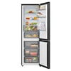 LG Šaldytuvas | GBBSJ1CCEP | Energy efficiency class C | Free standing | Combi | Height 186 cm | Šaldytuvas net capacity 220 L | Šaldiklis net capacity 113 L | Ekranas | 34 dB | Juodas